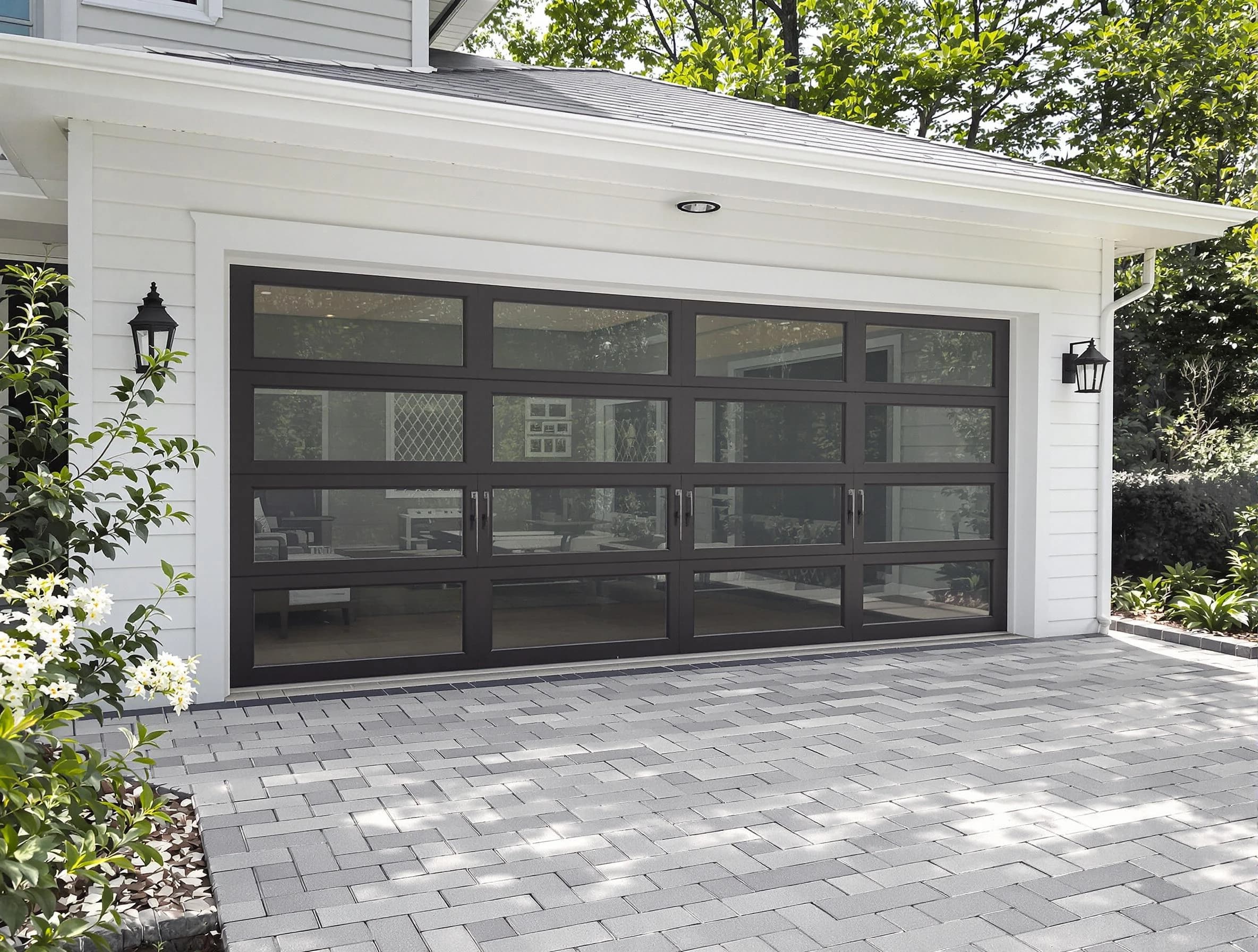 New Brunswick Garage Door Repair design specialist presenting custom garage door options to New Brunswick homeowner