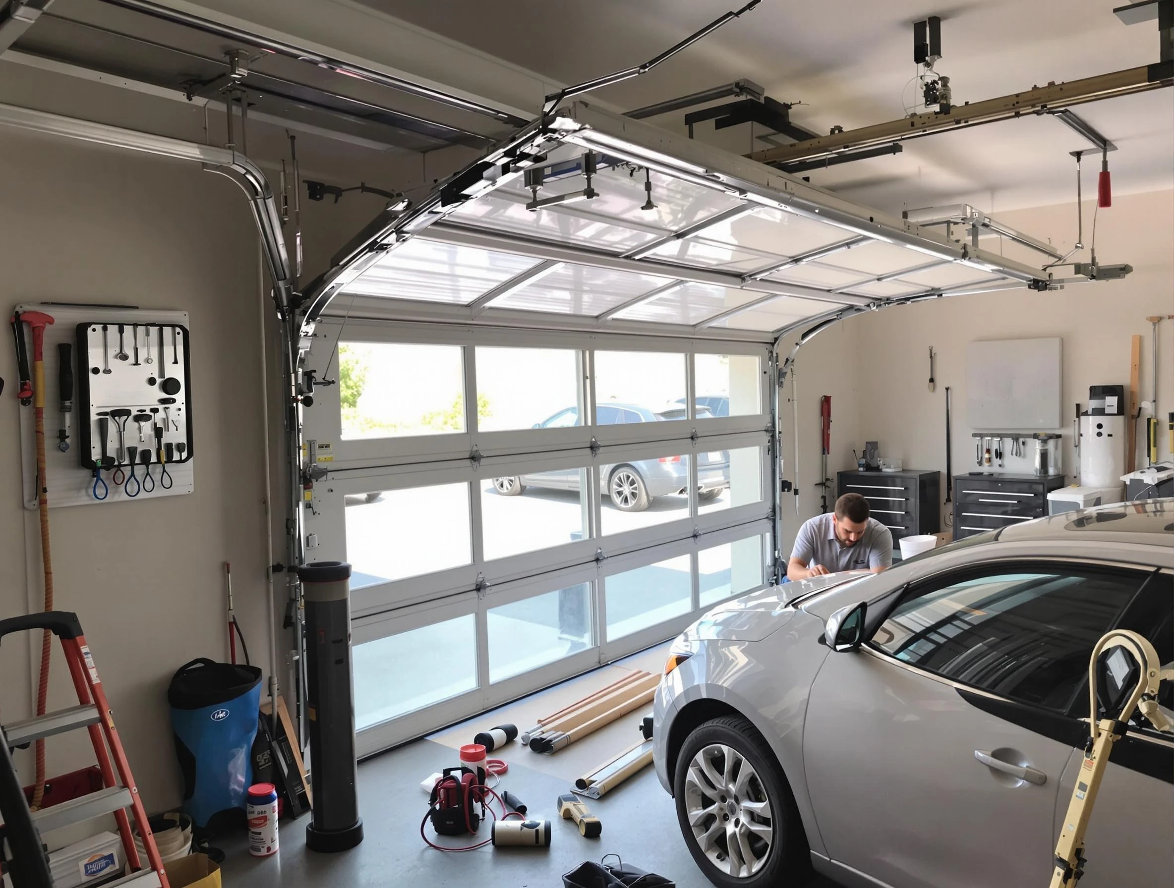 Garage door noise reduction service by New Brunswick Garage Door Repair in New Brunswick